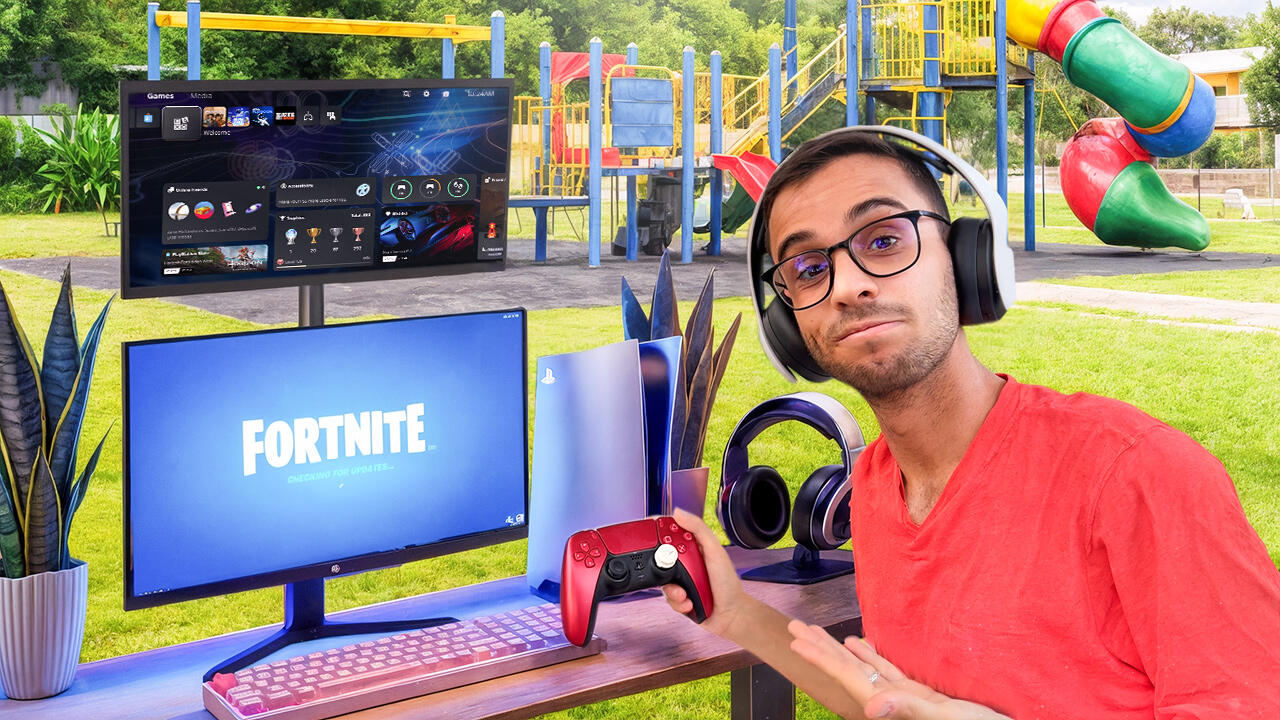 ErDT | COSTRUISCO UNA POSTAZIONE da GAMING in un PARCO GIOCHI!