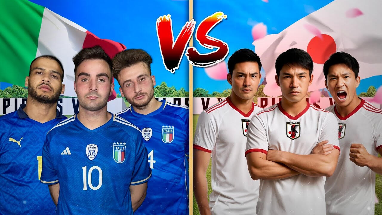 PirlasV | ⚽ Italia VS Giappone FOOTBALL CHALLENGE La VENDETTA
